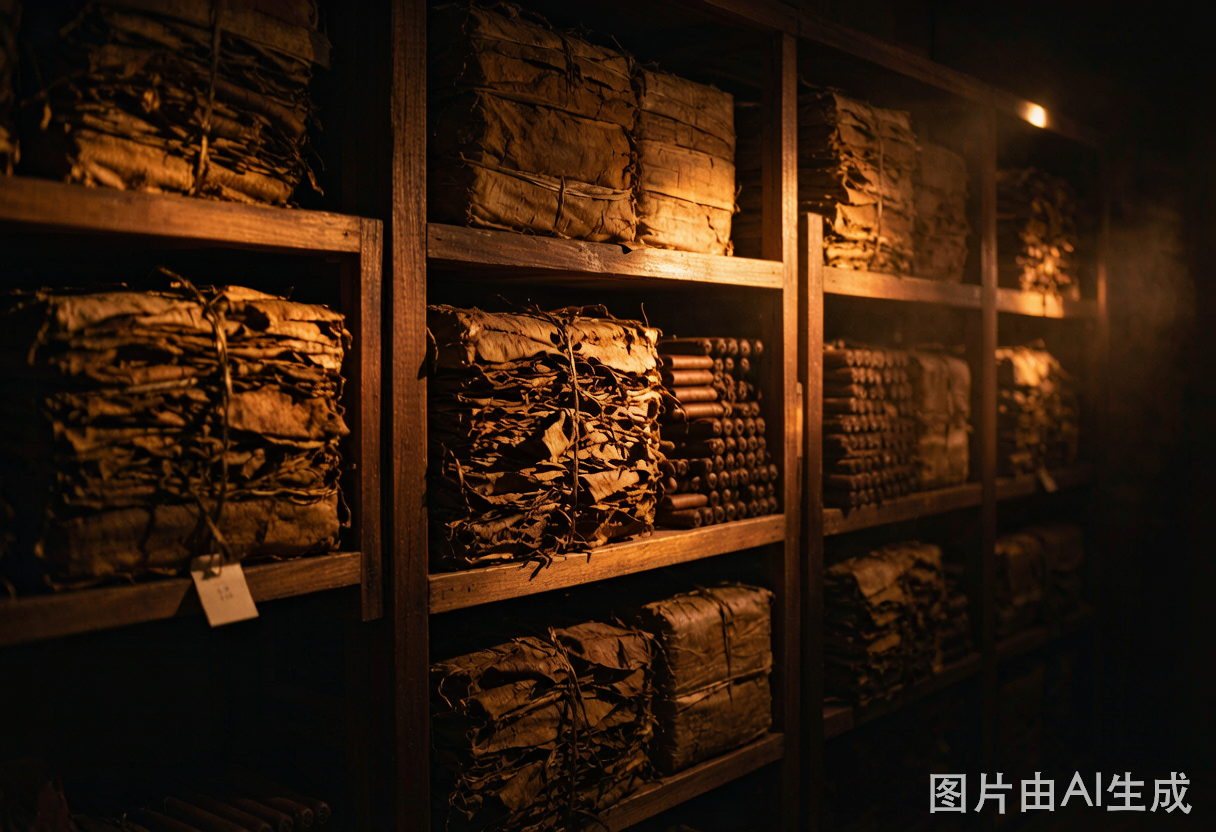 Cigar aging and curing room