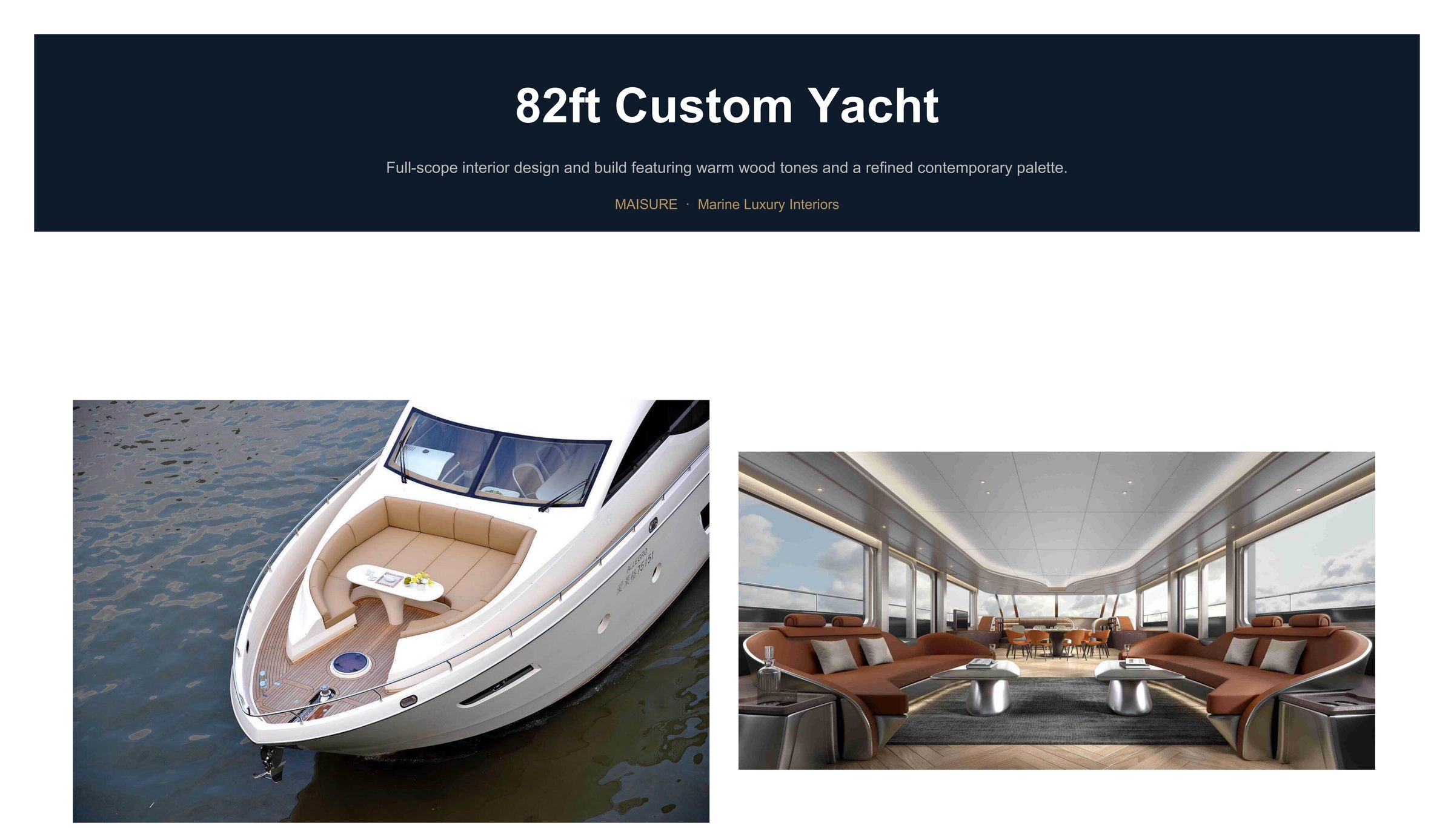 Yacht interior — detail of delivered craftsmanship