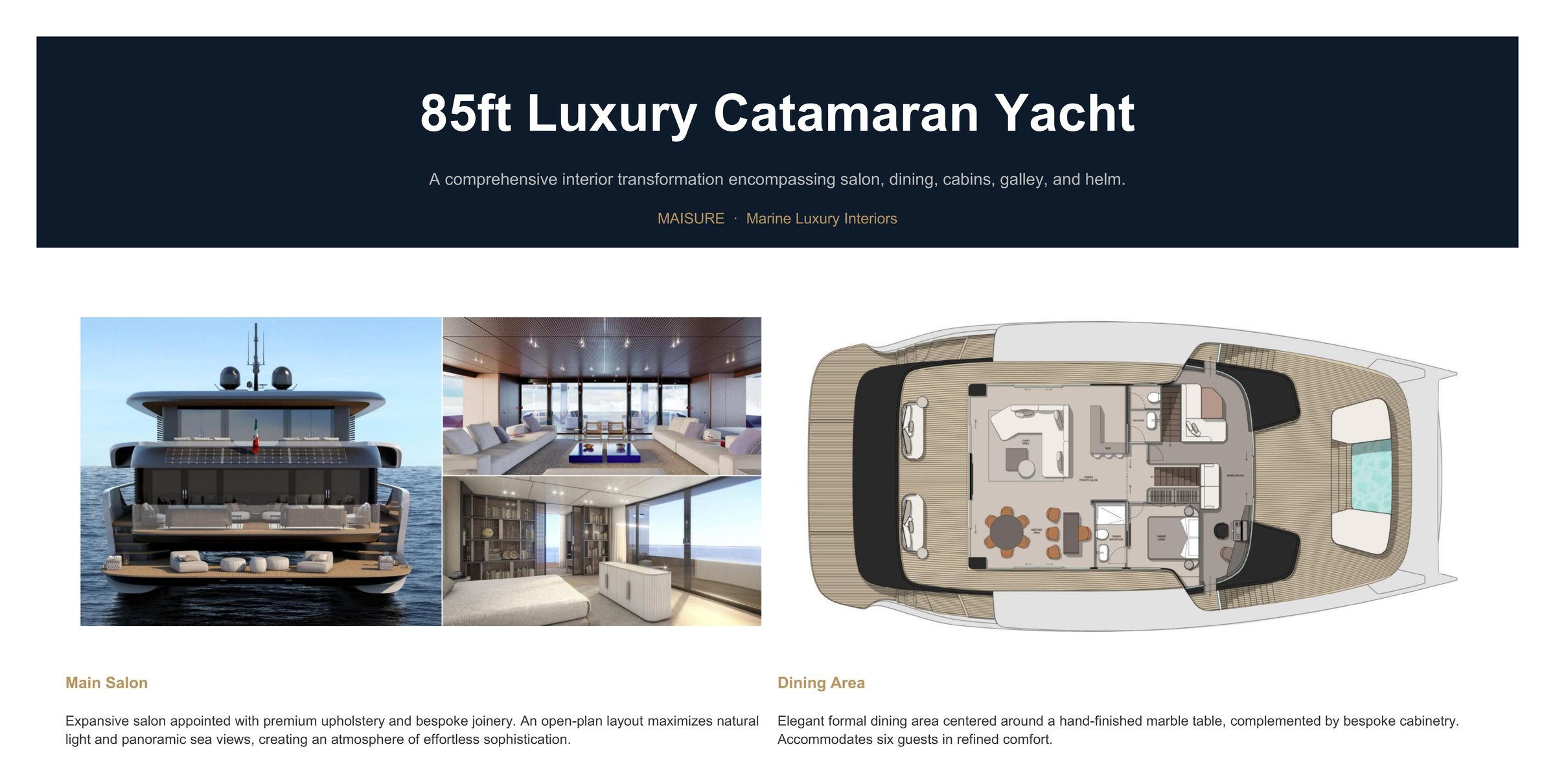 Yacht interior — onboard space